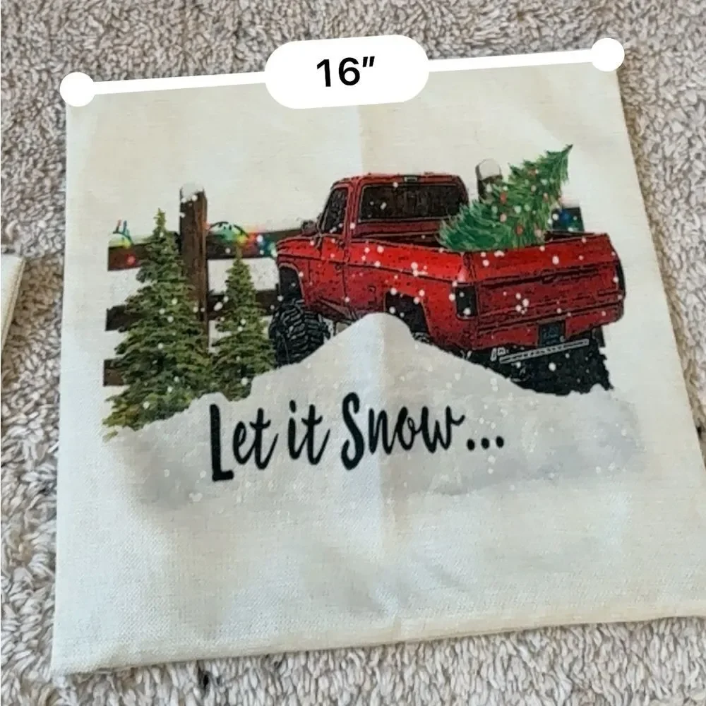 Christmas Pillow Covers Set NWOT